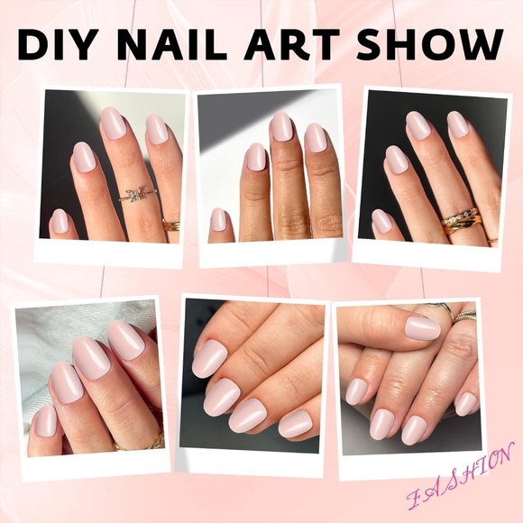 240 Pieces Short Oval Press On Nails - Picture 3 of 7